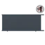 Posuvná brána, hliníková, bez zámku, 4000 x 1862 mm