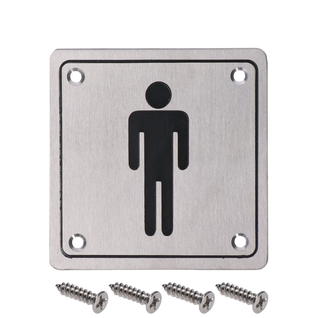 Piktogram `Páni`, hranatý, brúsená nerez AISI 304