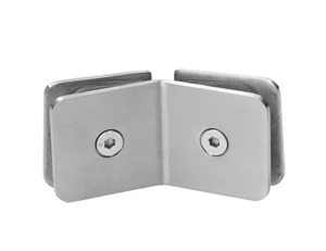 Svorka skla medzi sklá 135°, sklo 8 - 10 mm, AISI 304 - slide 0