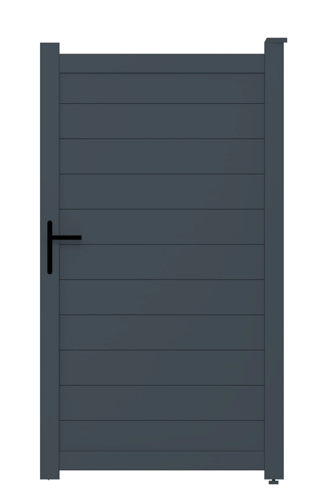 Personální branka, hliníková, šířkově nastavitelná, 1000 x 1788 mm