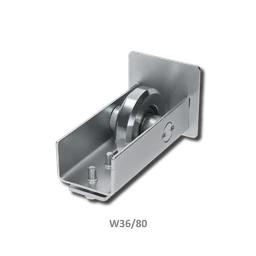 Nábehové koliesko samonosnej brány pre profil 80 x 80 x 5 mm