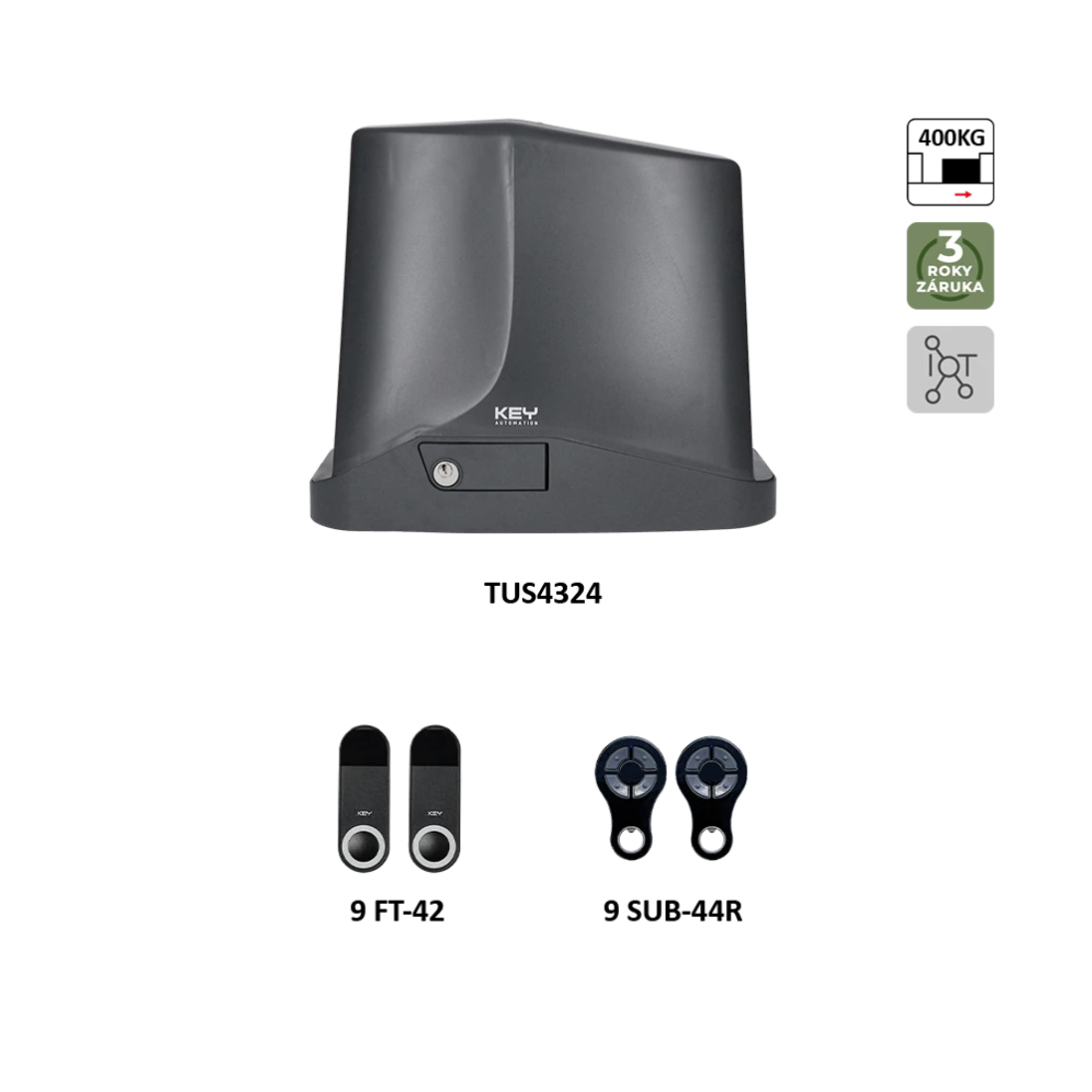 900KTUS4324KSD TURBO S KIT pre posuvné brány do 4,5 m/400 kg