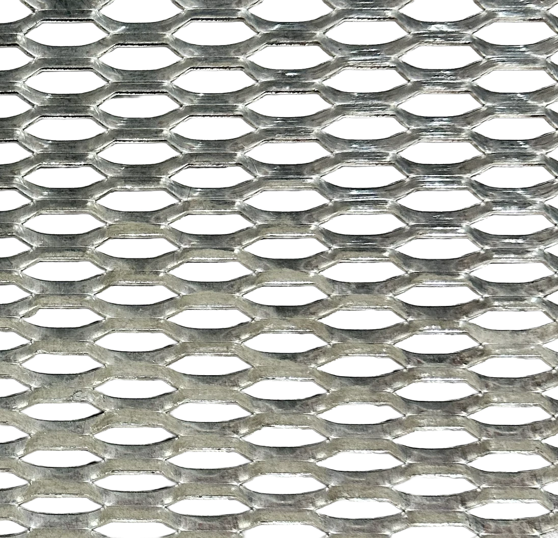 ťahokov Zn, kosoštvorcové oko: 44x12mm, mostík: 5mm (1000x2000x1.5mm), orientácia oka: rozmer oka 44mm je rovnobežná s r
