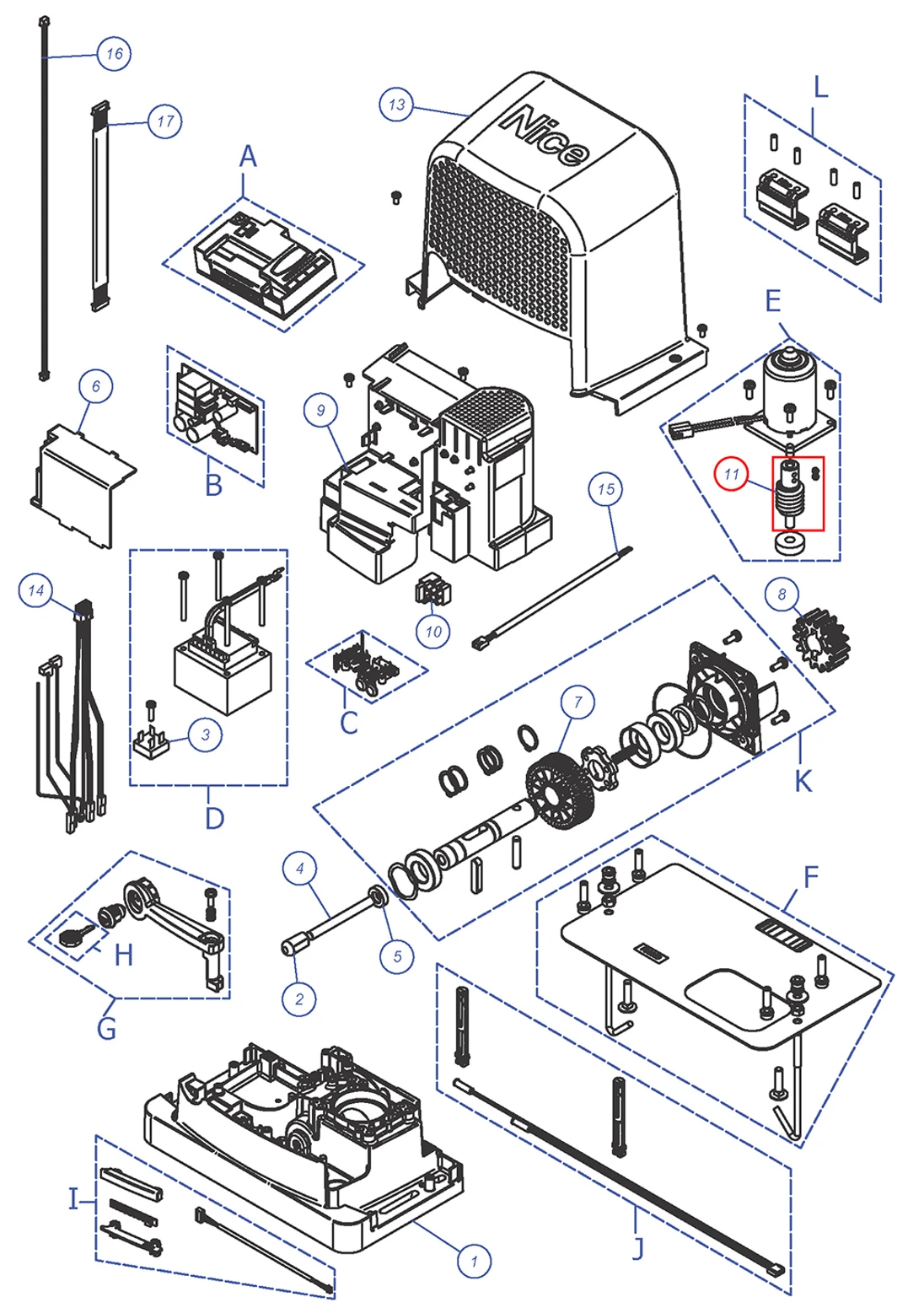 PD2187A0001 Hriadeľ  červíková, z1z45  bez vložky, RBS400