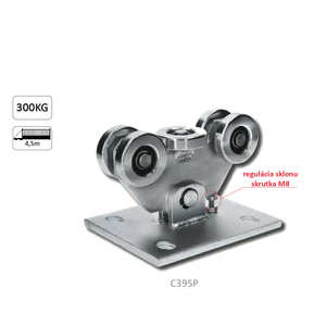 Vozík PICCOLO KLASIK do 300 kg, profil 67 × 67 / 69 × 69 mm - slide 1