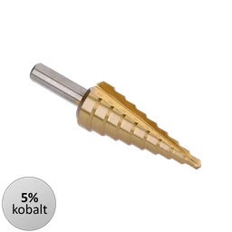 Stupňovitý kužeľový vrták HSS M35 TiN 4-20 mm