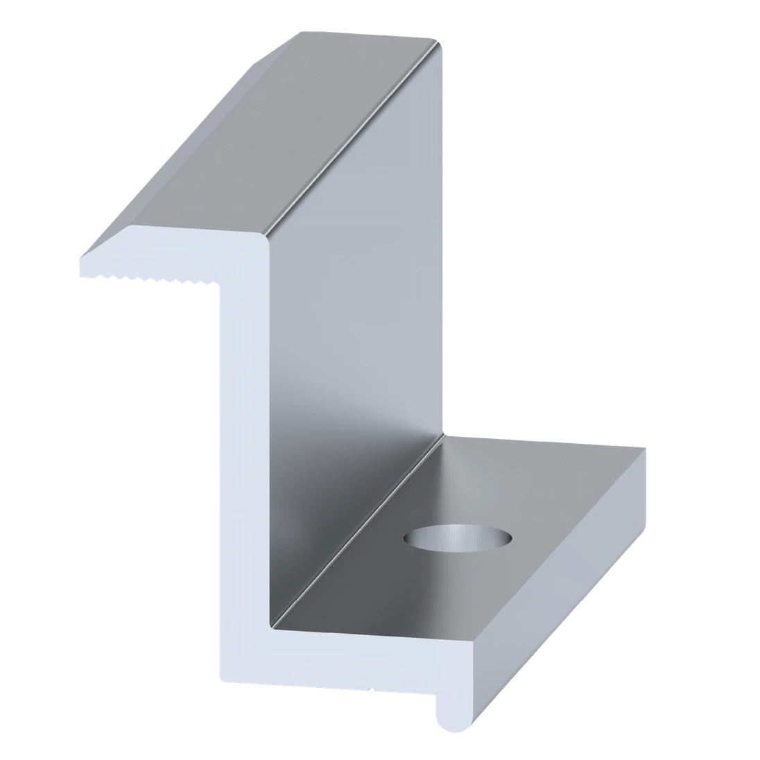 Hliníková koncová svorka pro upevnění solárních panelů, koncová výška 35 mm