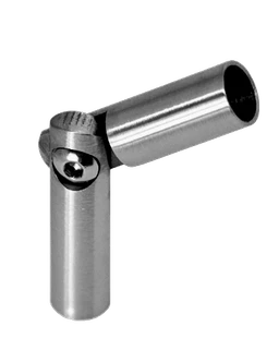 Spoj s kĺbom, ø 8 mm (0-100°), brúsená nerez AISI 304