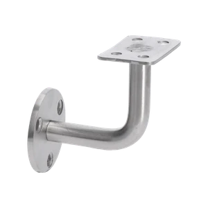 Držiak madla 40 x 40 mm na stenu,brúsená nerez AISI 304 - slide 0