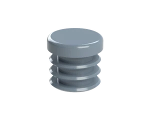 Vnútorná krytka guľatá ø 14 mm, plastová, sivá - slide 1