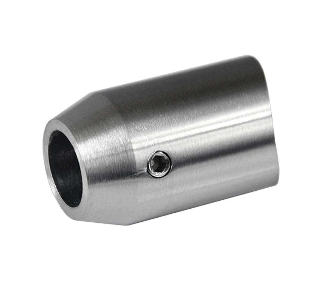 Držák tyče ø 12 mm koncový na trubku ø 42,4 mm, AISI 304