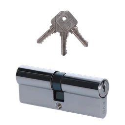 Cylindrická vložka EURO 40/40 mm, niklová, 3 kľúče