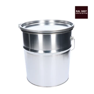 Barva antikorozní polomatná na zinek 10 kg - červenočerná - slide 1