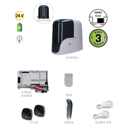 900KSUN5024ER pro posuvnou bránu do 500kg