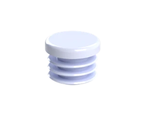 Vnútorná krytka guľatá ø 22 mm, plastová, biela - slide 1