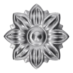 DO VYPRODÁNÍ ZÁSOB - Květ plechový ø 90 mm,  tl. 1,5 mm