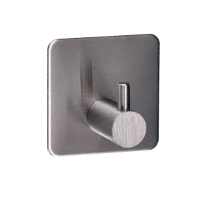 Nalepovací háčik s 3M páskou, brúsená nerez AISI 304 - slide 0