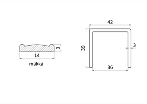 Spona mäkká 36 mm - slide 1