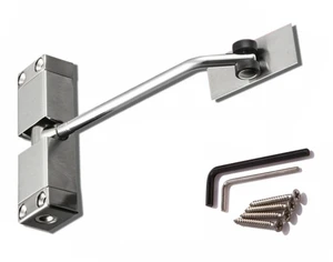 Dverový pružinový zatvárač, 98 x 165 mm, kryt z nereze - slide 1