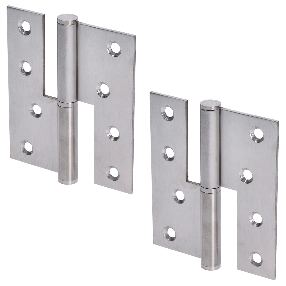 Pánty (L), nosnosť 80 kg, brúsená nerez AISI 304