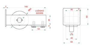 Samonos do 230 kg/4 m, profil 60 x 60 x 4 mm, Zn - slide 3