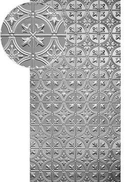 Plech pozinkovaný, 2000 x 1000 x 1,2 mm, 3D vzor listy