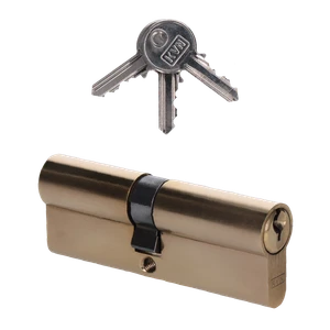 Cylindrická vložka EURO 40/45 mm, mosadzná, 3 kľúče - slide 0