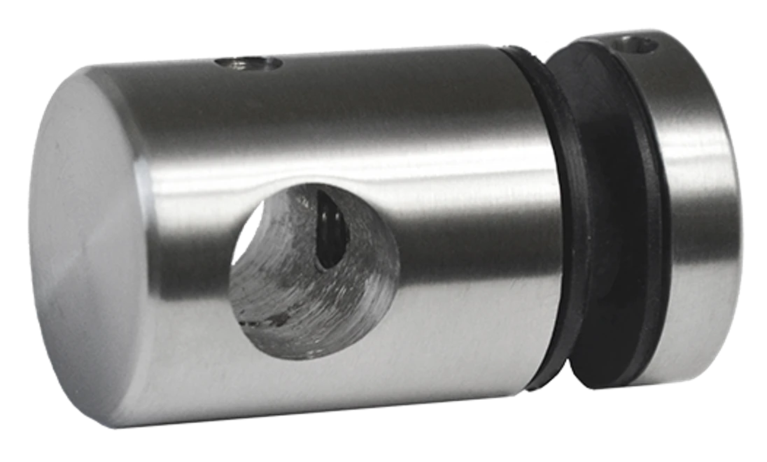 Svorka bodová na trubku ø 12 mm, broušená nerez AISI 304