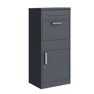 Kombinovaný box na balíky s poštovní schránkou. Antracit RAL7016 - slide 0