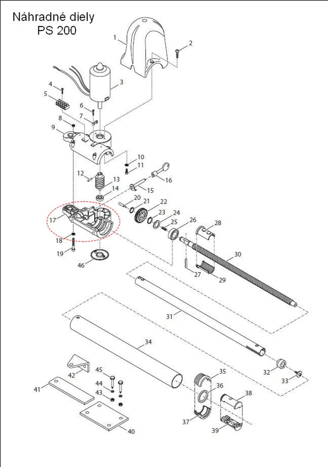 570SEMPS2S kryt prevodovky, plast, vrchný-L/spodný-P