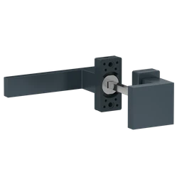 Hliníkový set kľučka/guľa, RAL 7016 matná