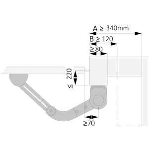 Walky1024C ramenový pohon pre krídlovú bránu WL1024C - slide 4