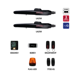 Liftmaster sada pre dvojkrídlovú bránu do 2,5 m/krídlo s myQ