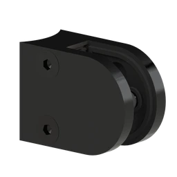 Svorka na sklo 6 - 10,76 mm, brúsená AISI 304, čierna