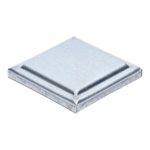 Strieška plechová plochá, pozink, 100 x 100 x 1,5 mm - slide 0