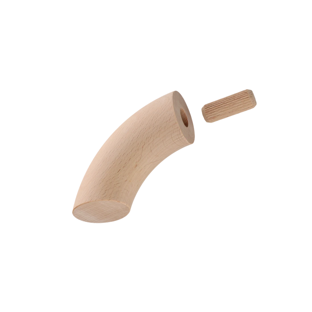 Drevený ukončovací oblúk ø 42 mm, buk bez náteru