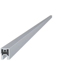 Al profil 20 x 16 x 6000 mm, bez povrchovej úpravy