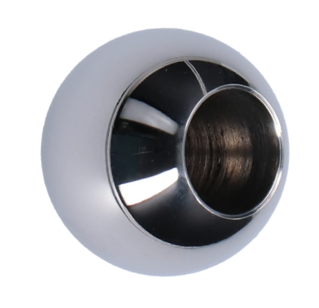 Guľa koncová ø 25 mm na trubku ø 12 mm, leštená AISI 304