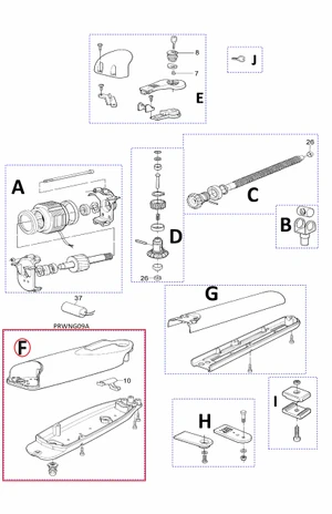 PRWNG09A kit krytu motora pre WG5KCE 220 V - slide 1