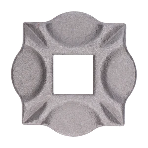 Pätka 100 x 100 x 10 mm, otvor 30 mm, bez povrchovej úpravy - slide 0