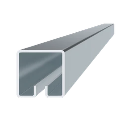 Pozinkovaný profil U 40 x 40 x 6000 mm, s drážkou 7,5 mm