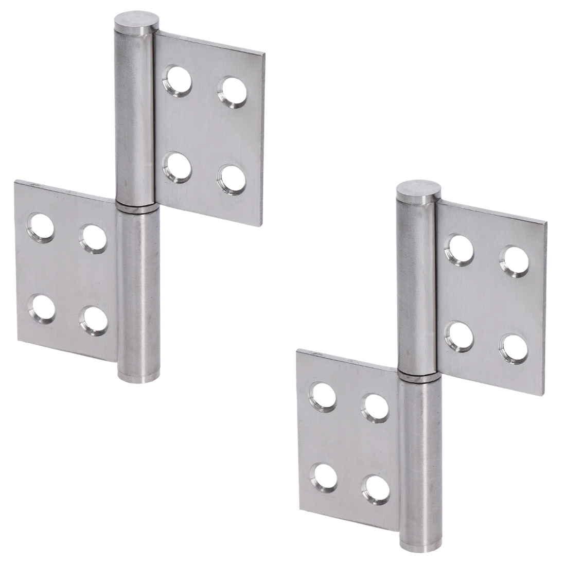 Nerezové panty, max. nosnost: 70kg, broušená nerez AISI304