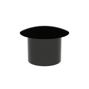 Vnitřní krytka kulatá ø 10 mm, otvor ø 7 mm, černá, plast - slide 1