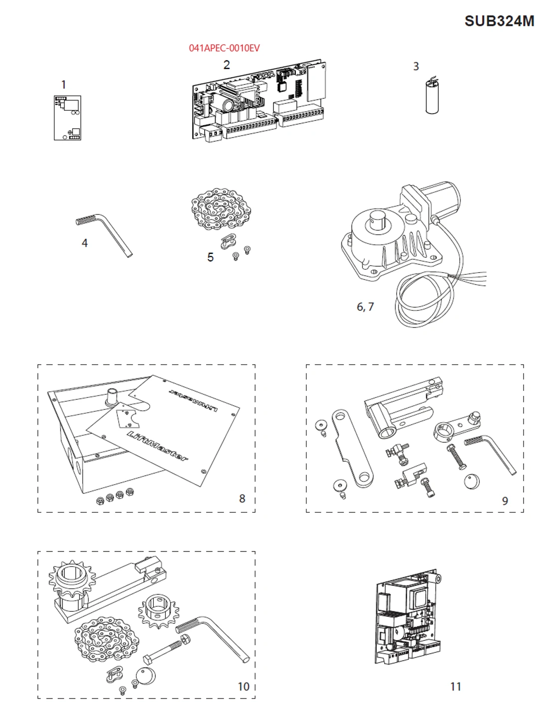Riadiaca doska LiftMaster CB124EV