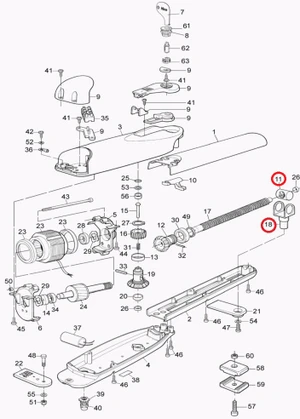 PRMB05A vidlička s maticou 6závit pre WG4000/MB4005/MB.. - slide 0
