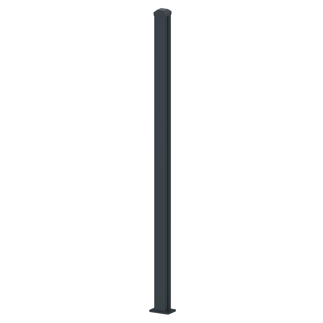 Plotový sloupek 76 x 76 x 1849 mm s patkou
