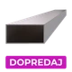 DOPREDAJ profil 80 x 40 x 2 x 1000 mm, brúsená AISI 304