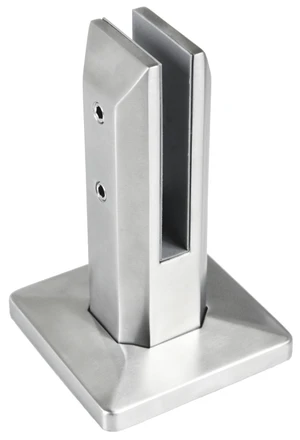 Vrchné kotvenie pre sklo 12,76 mm, brúsená AISI 316 - slide 0