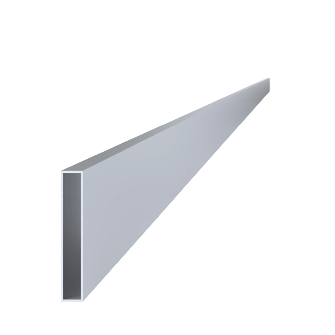 Poškodený Al jokel 120 x 20 x 2 x 6000 mm, bez úpravy