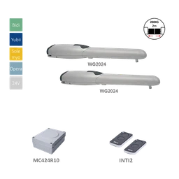 WG2024KCE sada pre dvojkrídlovú bránu do 2 m/krídlo